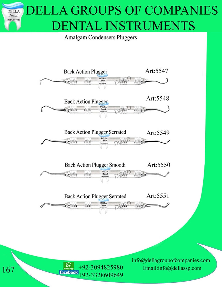 Amalgam Condensers Pluggers